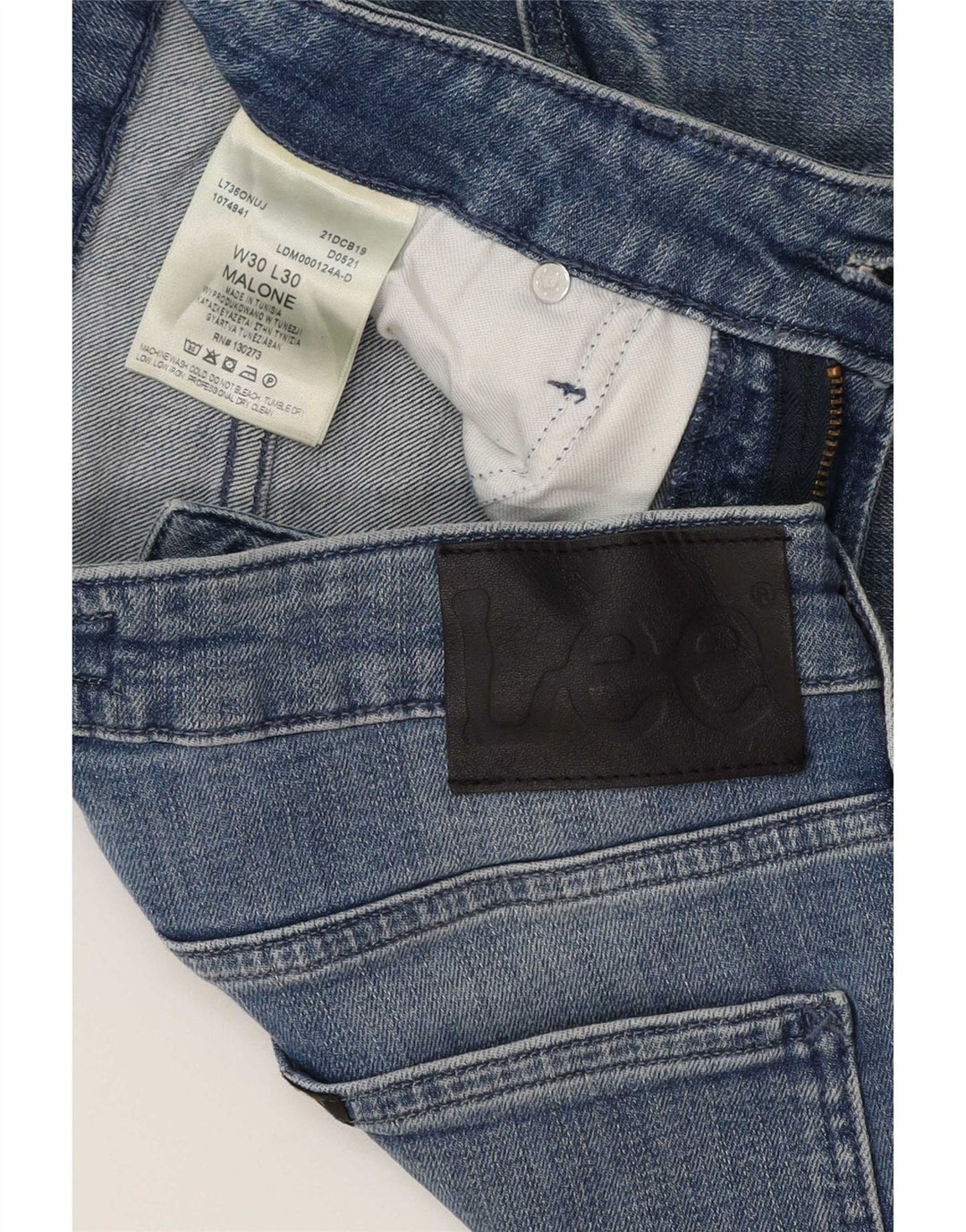Lee Jean Slim Malone Femme W30 L26 Bleu Coton