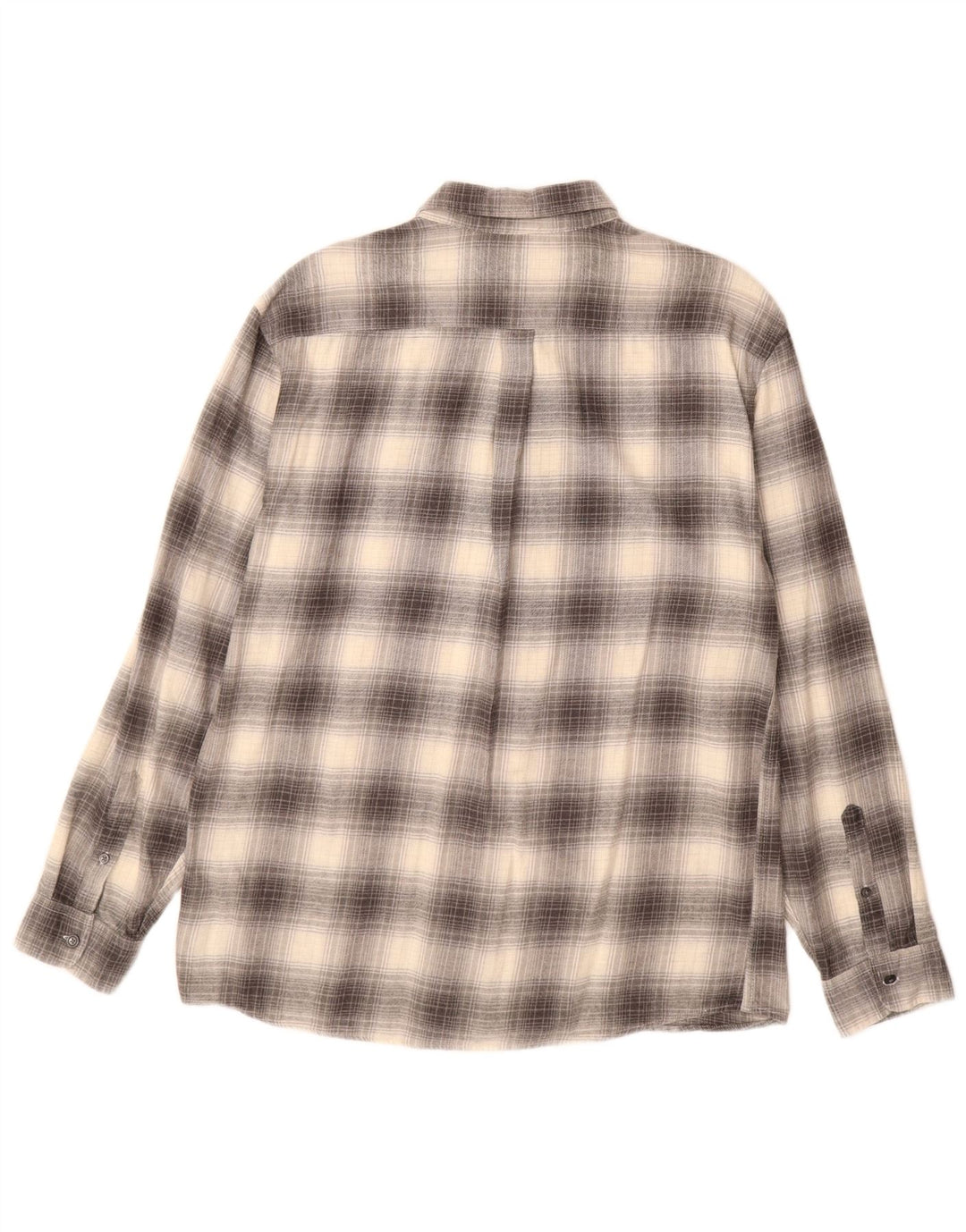 MARKS & SPENCER Chemise en flanelle coupe régulière pour homme en coton à carreaux gris