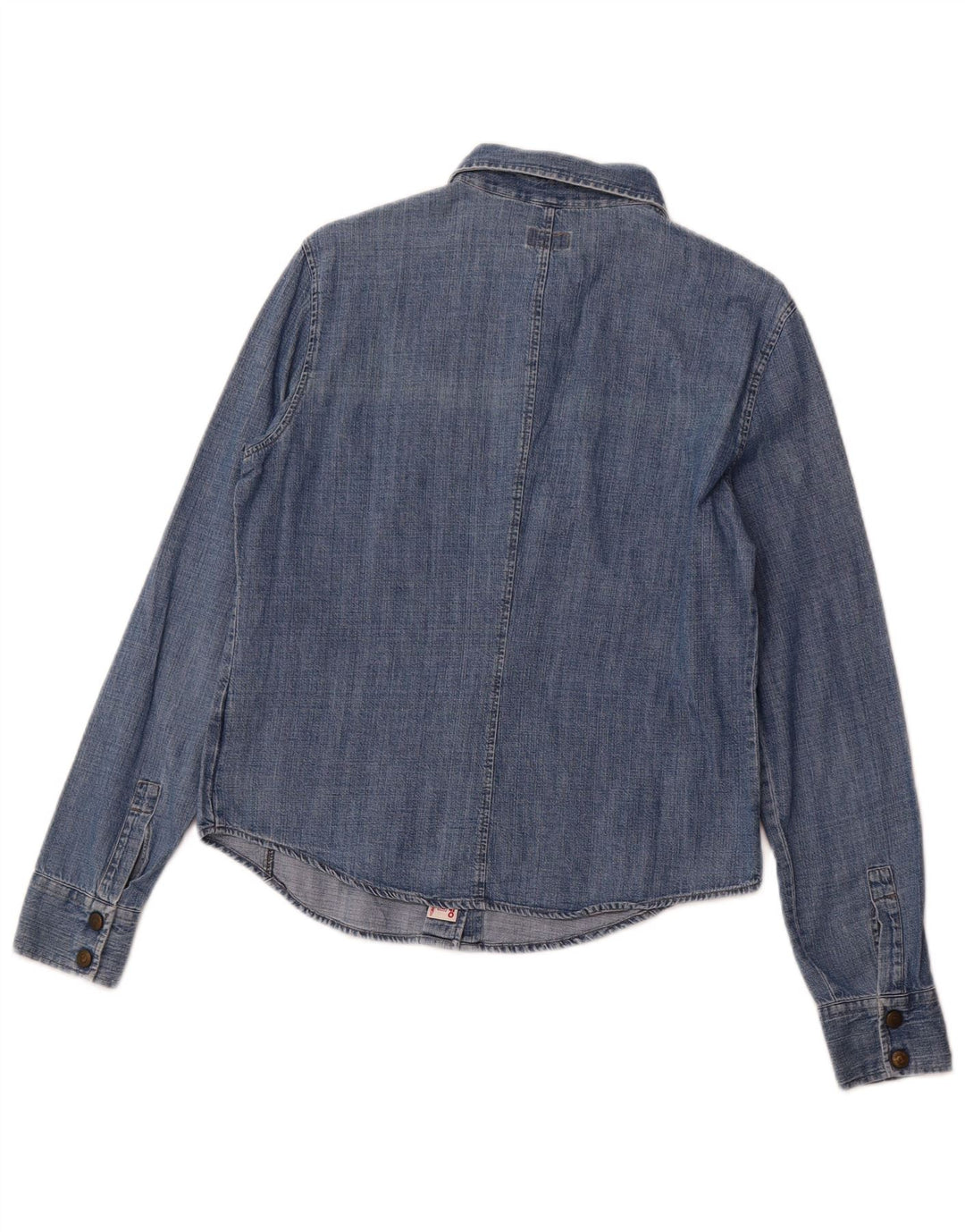 ARMANI JEANS Chemise en jean pour femme UK 14 Bleu moyen Coton