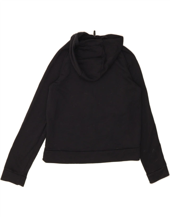NIKE Boys Graphic Zip Hoodie Sweater 12-13 Years Large Black Polyester Vintage Nike and Second-Hand Nike from Messina Hembry 