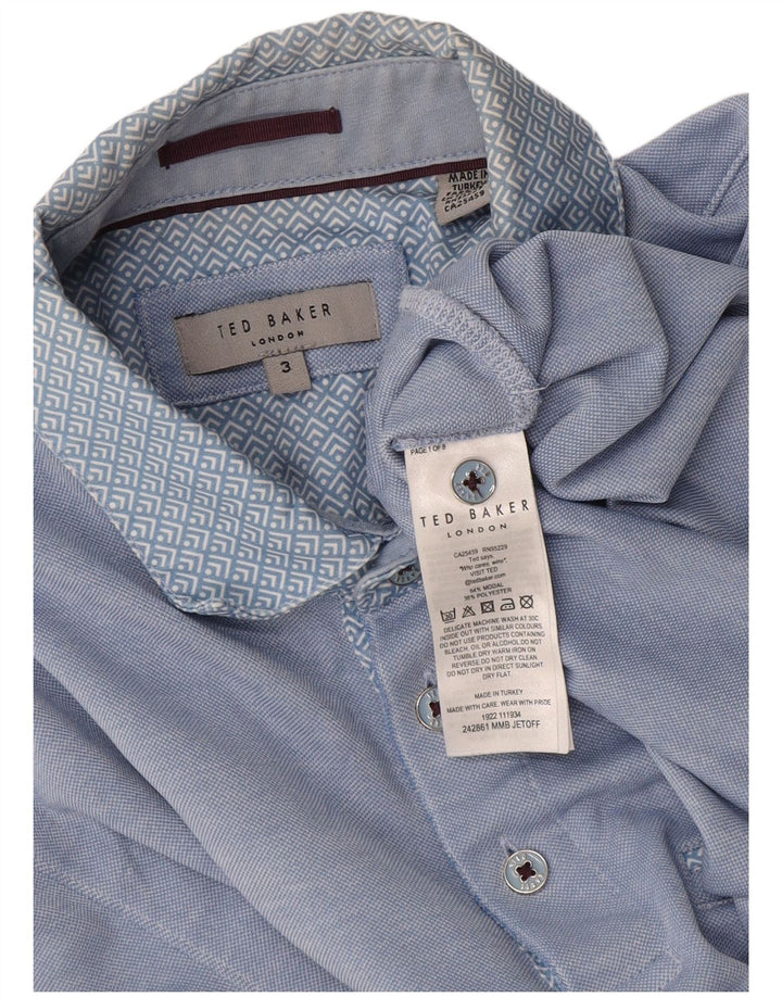 Ted Baker Polo Homme Taille 3 Bleu Moyen Modal