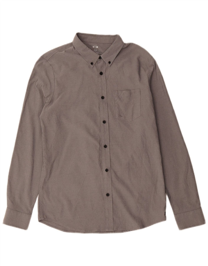 Oakley Chemise Slim Fit Homme Gris Moyen Polyester