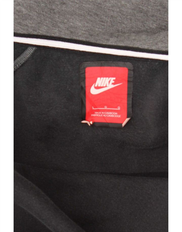 Nike Pull à capuche zippé pour homme Grand coton moucheté gris