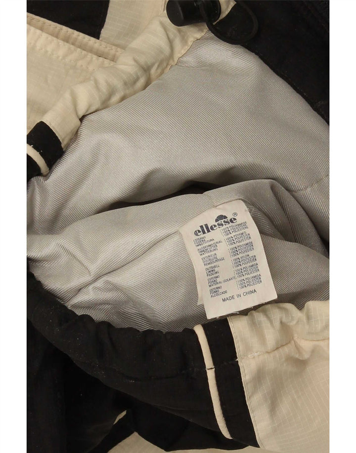 Ellesse Veste coupe-vent surdimensionnée pour femme UK 10 Small Black Colourblock