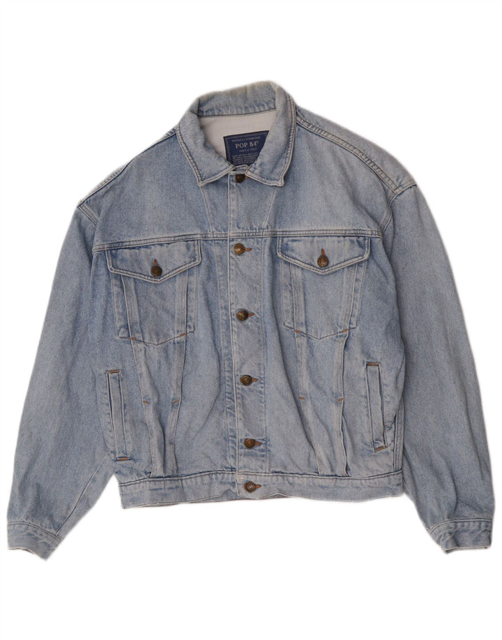 POP 84 Veste en jean pour homme UK 40 Large Bleu