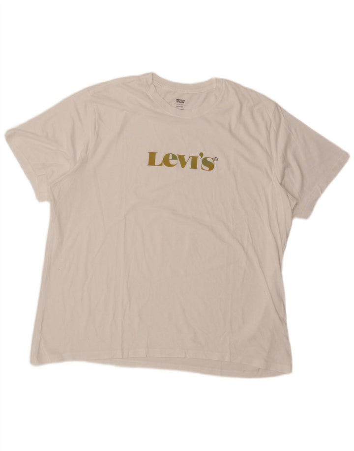 Levi's T-Shirt Relaxed Fit Graphic Homme Blanc XL