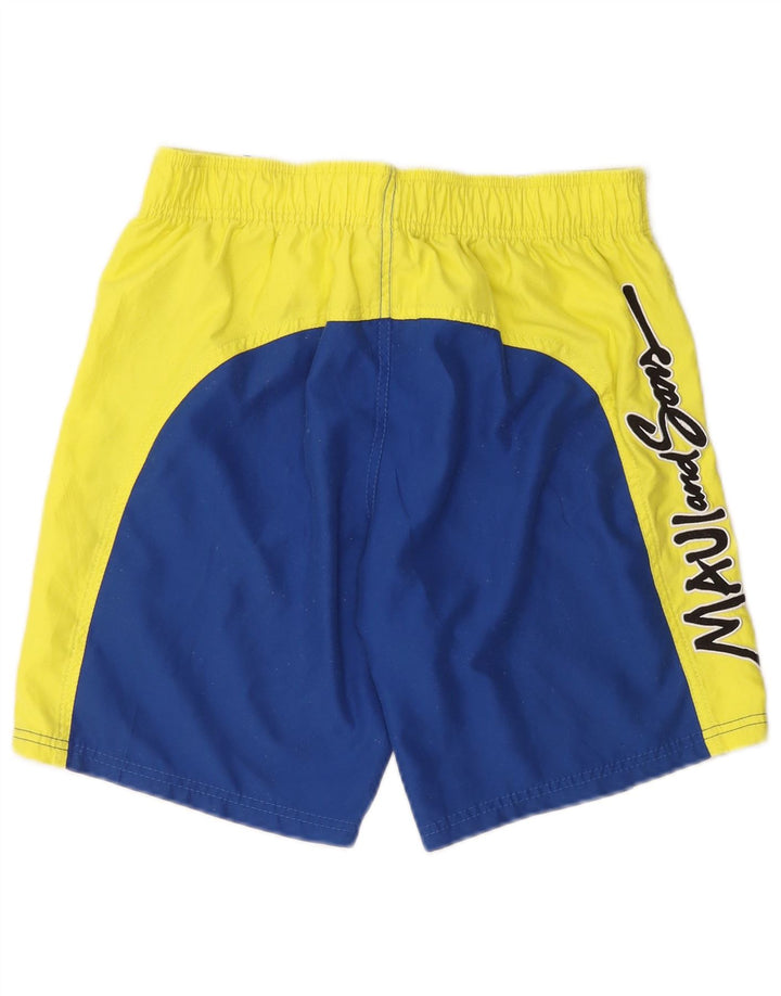 MAUI AND SONS Short de Bain Graphique Homme Bleu Moyen Colourblock