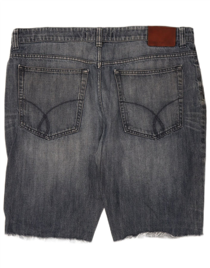 Calvin Klein Short en jean pour homme W36 Large Bleu Coton