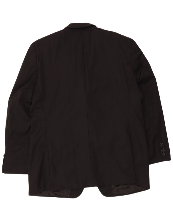 Dkny Veste blazer à 2 boutons pour homme UK 44 2XL Laine noire