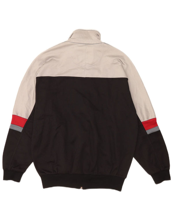 Asics Veste de survêtement graphique pour homme IT 46 Small Noir Colourblock