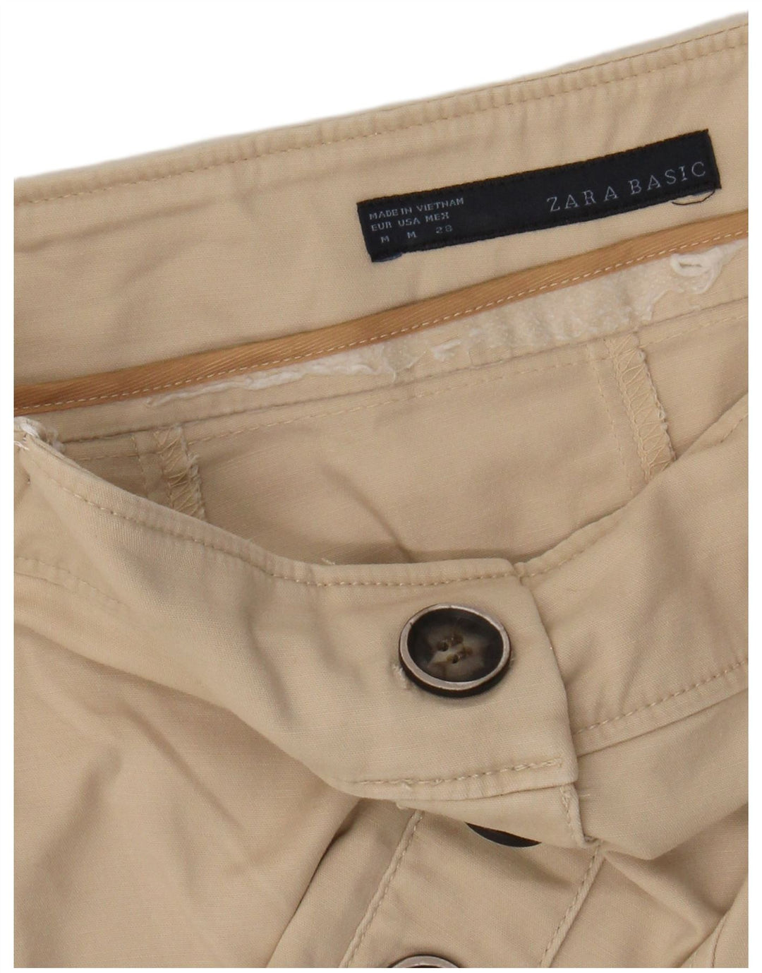Jupe Crayon Femme ZARA Medium W28 Beige