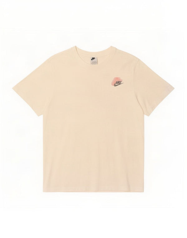 Nike T-shirt graphique pour homme en coton blanc moyen