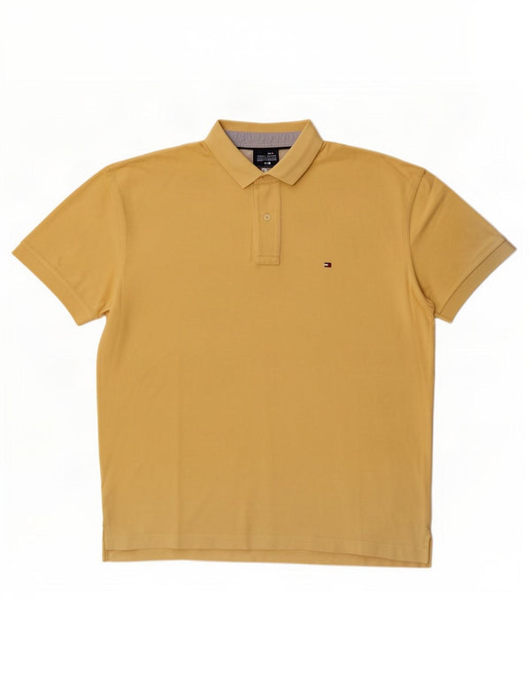 Tommy Hilfiger Polo Homme XL Jaune Coton