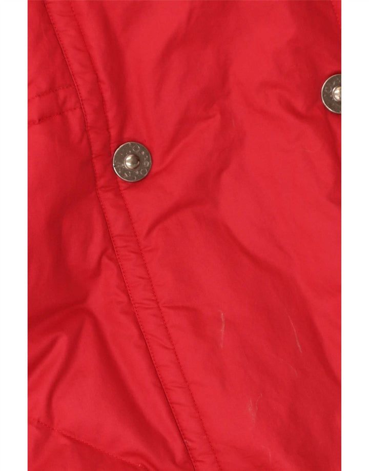 HEAD Manteau matelassé réversible surdimensionné pour femme IT 48 XL Coton rouge