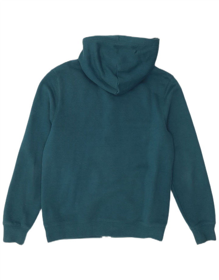 Jack Wills Pull à capuche zippé pour homme en coton turquoise moyen