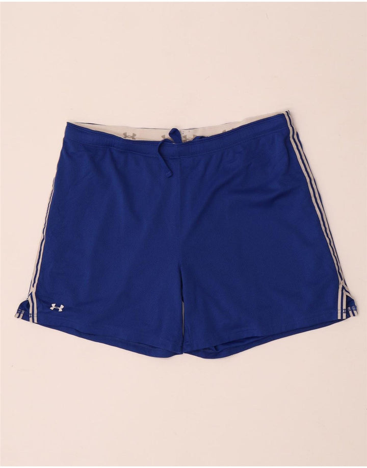 Under Armour Short de Sport Heat Gear Homme Bleu Moyen Polyester