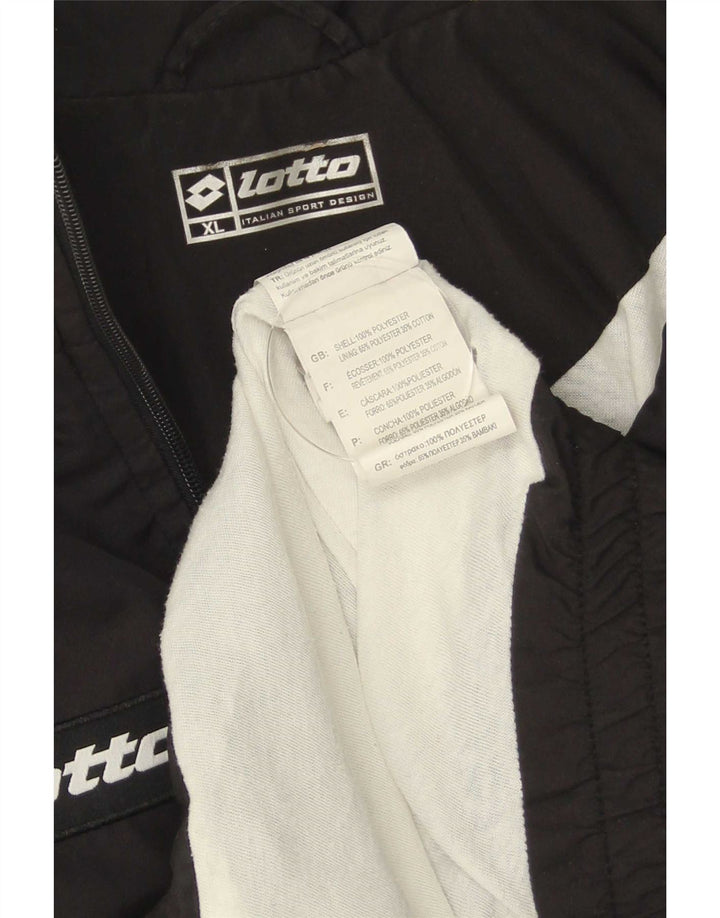 Lotto Veste de survêtement graphique pour homme XL Noir Colorblock Polyester