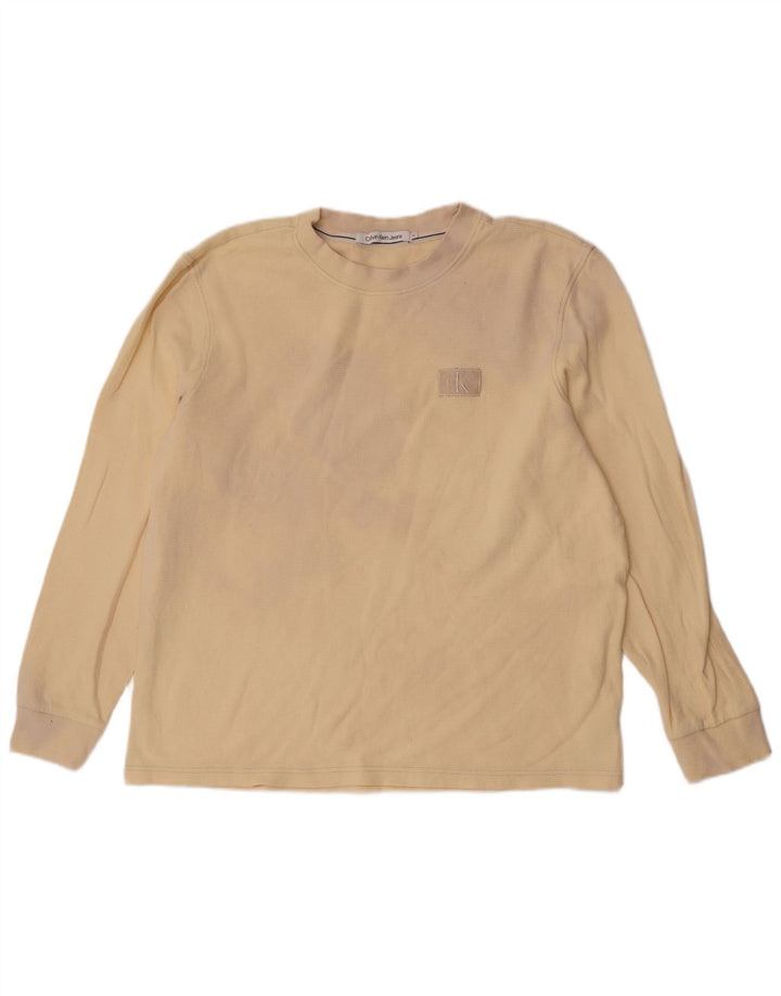 Calvin Klein Haut à manches longues pour homme XL en coton beige