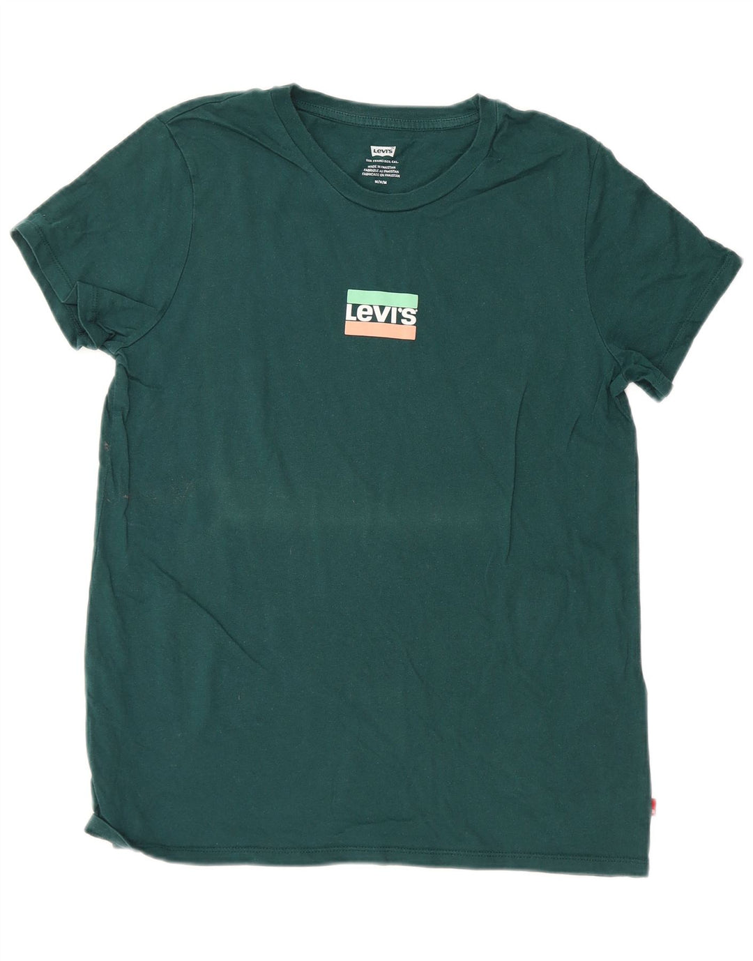 Levi's Tee-Shirt Graphique Homme Vert Moyen Coton