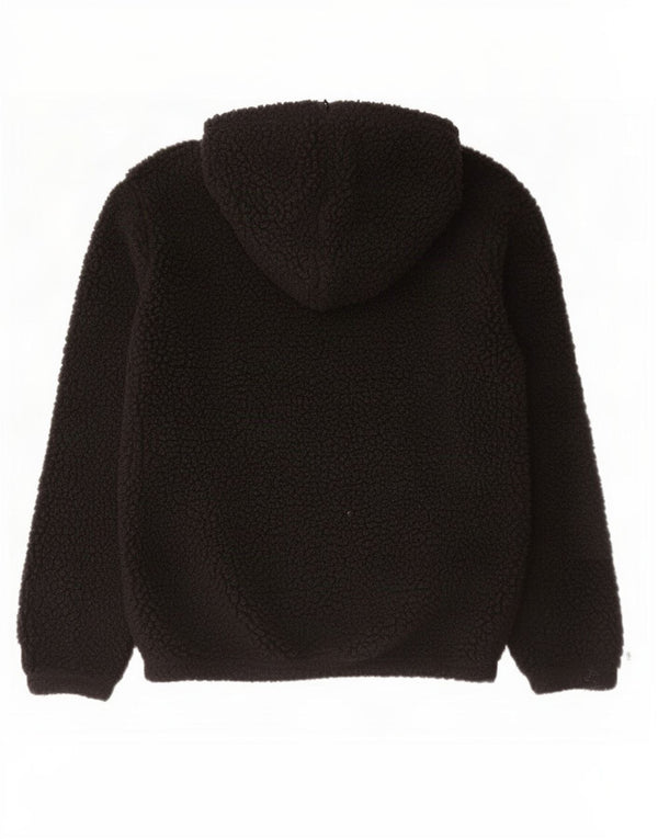 Champion Pull polaire à capuche et col zippé pour garçon 13-14 ans XL Noir Polyester