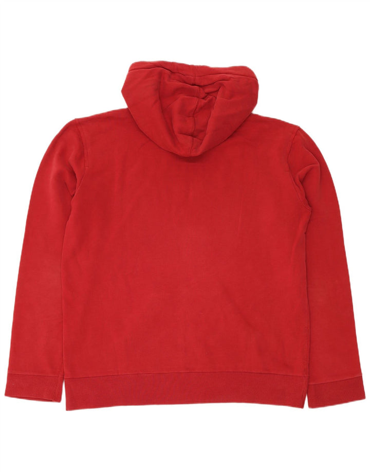 ENERGIE Pull à capuche graphique homme XL rouge coton