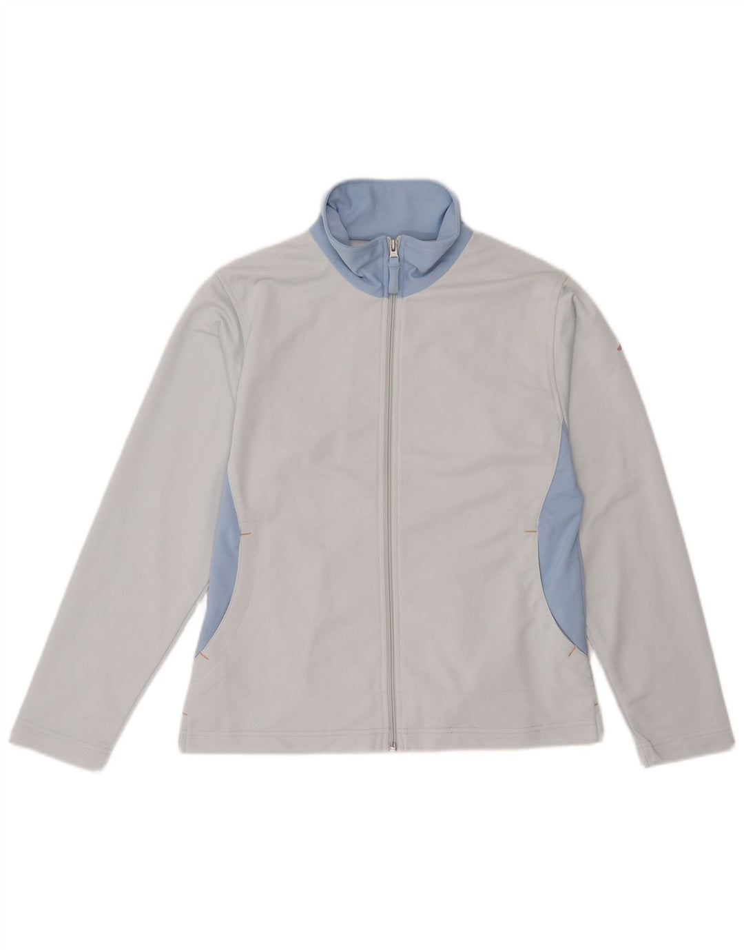 KAPPA Veste de survêtement pour femme UK 16 Large Bleu Colorblock Polyester