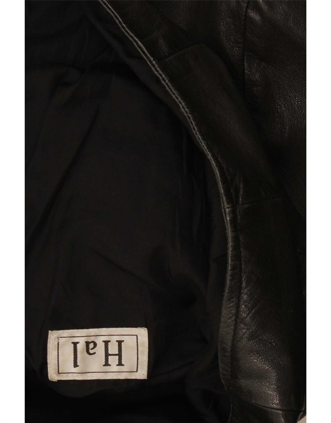 veste en cuir homme vintage UK 40 Grand Noir