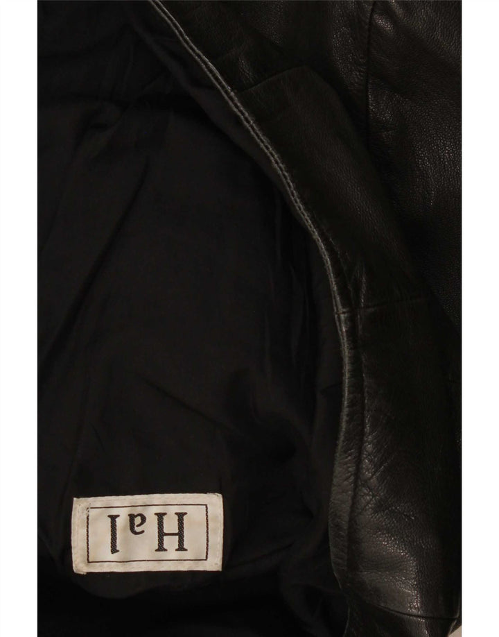 veste en cuir homme vintage UK 40 Grand Noir