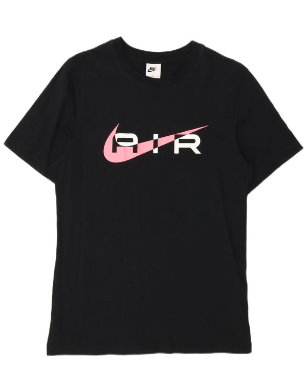 Nike T-shirt graphique pour homme en coton noir Taille S