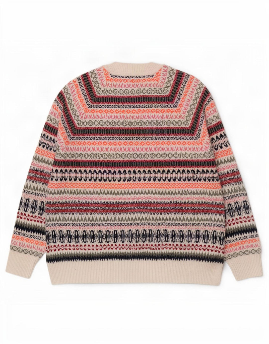 Marks & Spencer Pull col bateau pour homme Large Multicolore Fair Isle