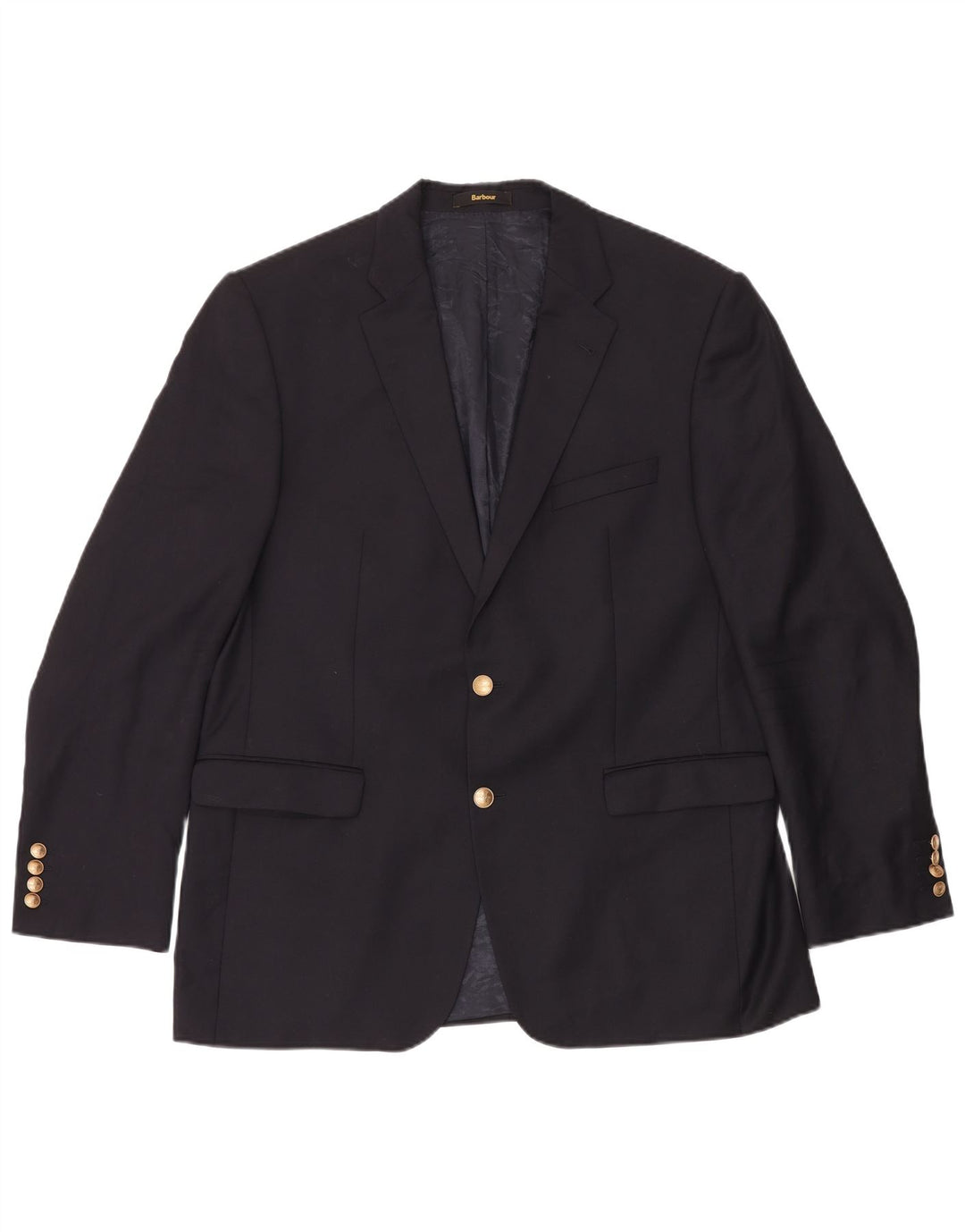 Barbour Mens 2 Bouton Blazer Veste Taille 54 Grand Bleu Marine Classique