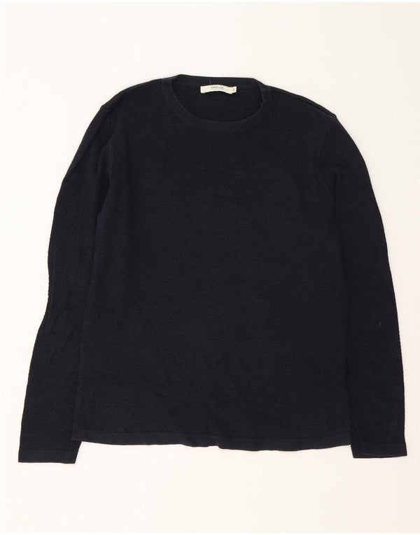 Jack & Jones Pull à col rond pour homme en coton bleu marine Taille L