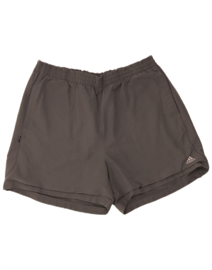 Adidas Short de sport pour homme 2XL Gris Polyester