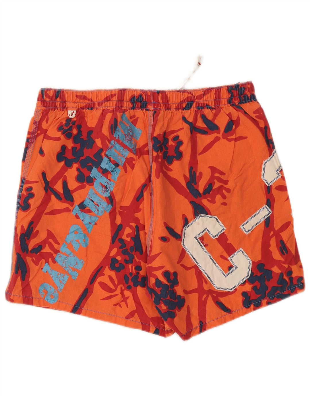 Murphy & Nye Short de bain graphique pour hommes, grand coton orange