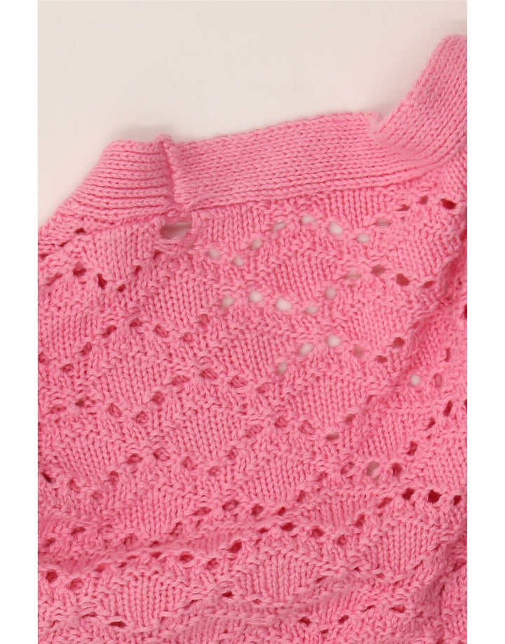 Pull Cardigan Fille Zara 5-6 Ans Rose