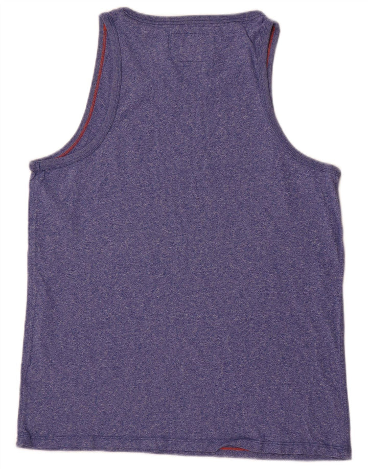 Superdry Débardeur Homme Large Bleu Moucheté