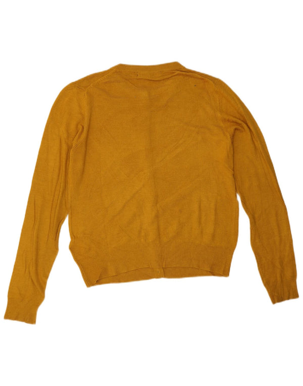 Marks & Spencer Pull cardigan surdimensionné pour femme UK 8 Small Jaune