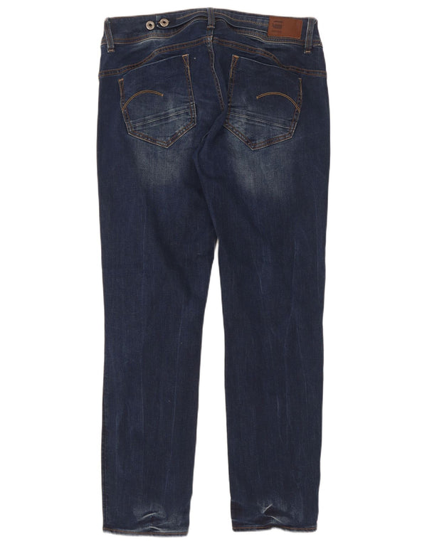G-Star Femme Midge Slim Jeans W33 L30 Bleu Marine Coton