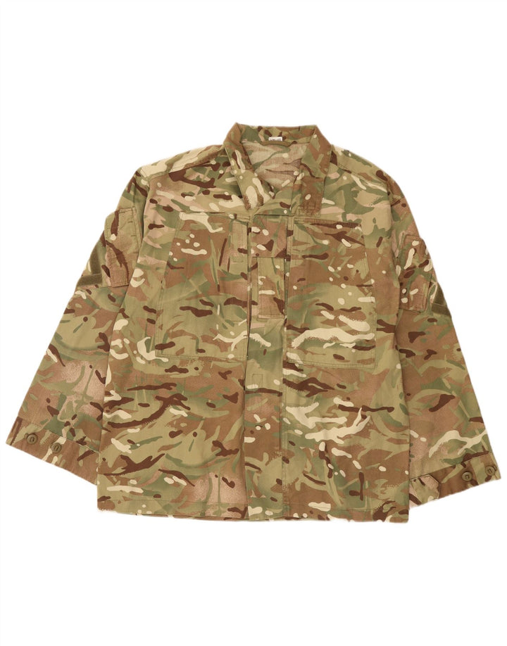 veste militaire homme vintage UK 40 Grand Kaki Camouflage Polyester