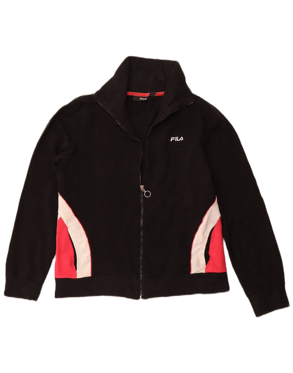 FILA Veste de Survêtement Fille 13-14 Ans XL Noir Colorblock Sports
