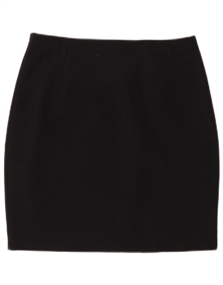 Marks & Spencer Mini-jupe femme UK 12 Medium W30 Noir Polyester