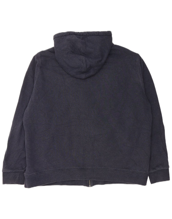 Marks & Spencer Pull à capuche zippé Sherpa pour homme 2XL en coton bleu marine
