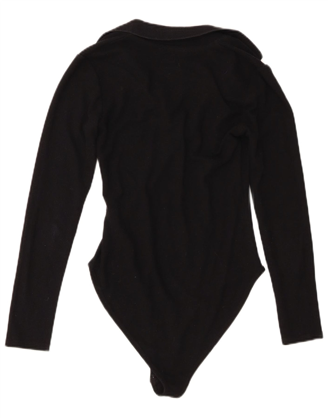 Zara Body à col polo pour femme UK 12 Polyester noir moyen