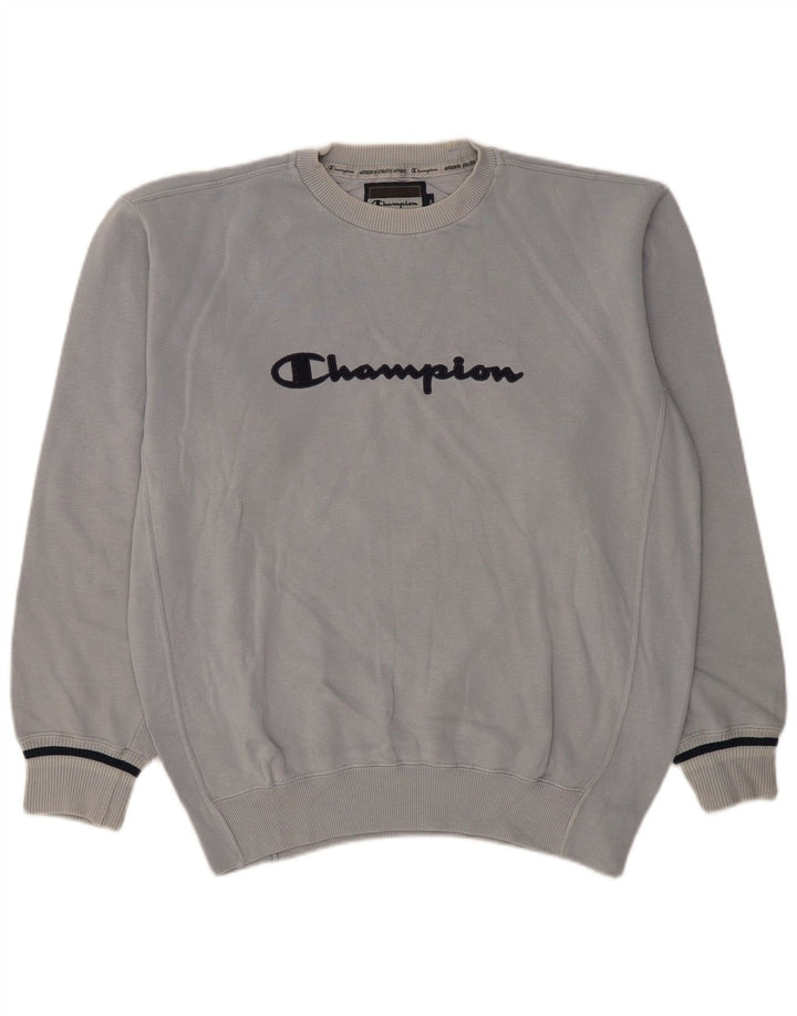 Champion Sweat-shirt graphique pour hommes, grand, bleu, coton classique
