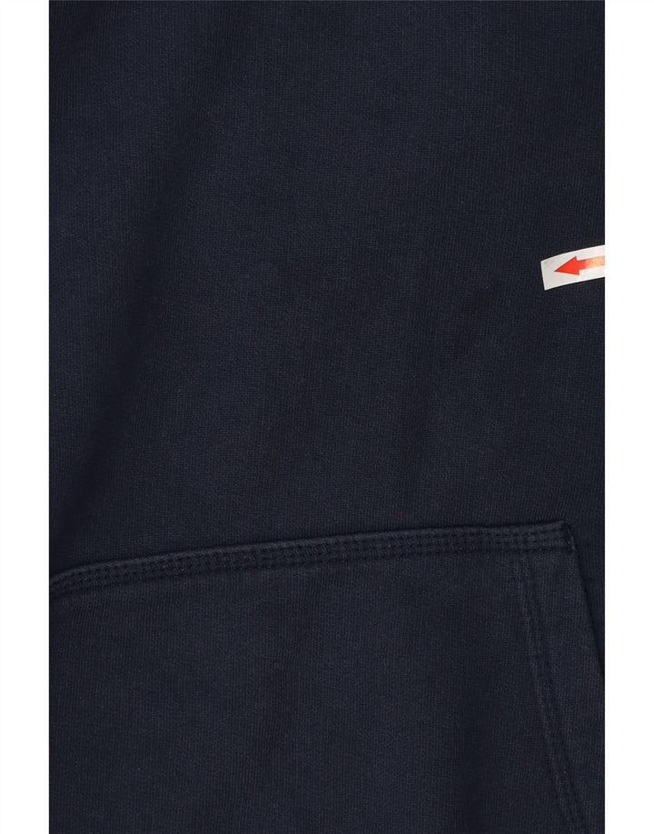 NIKE Pull à capuche pour homme en coton bleu marine Large