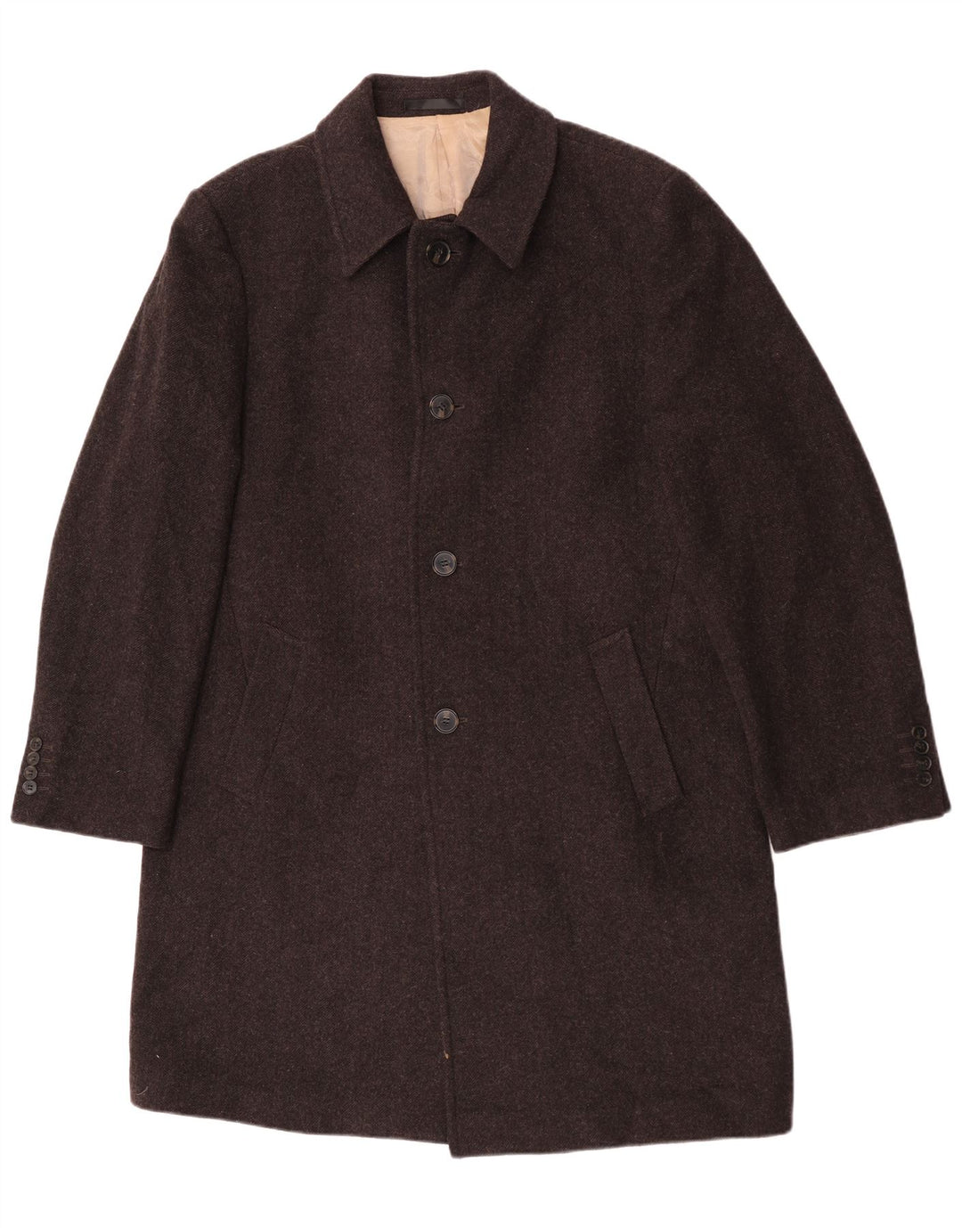 Marks & Spencer Manteau pour homme UK 40 Grande laine marron