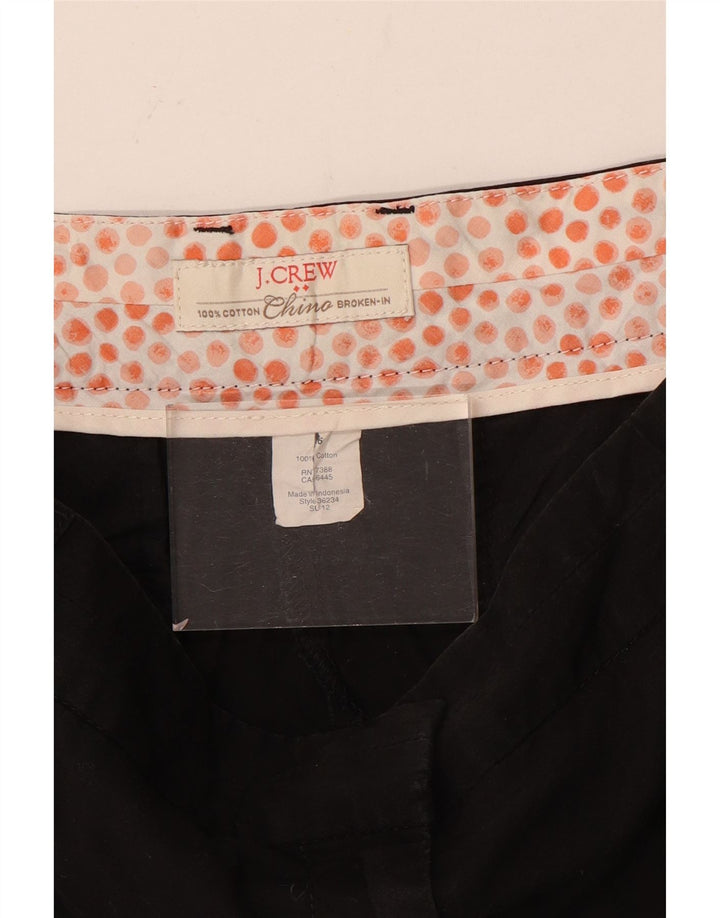 J. Crew Short chino cassé pour femme US 6 Medium W32 Coton noir