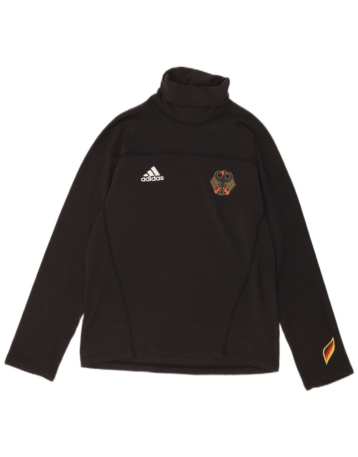Adidas Haut graphique à manches longues pour homme UK 34/36 Petit Noir Polyester