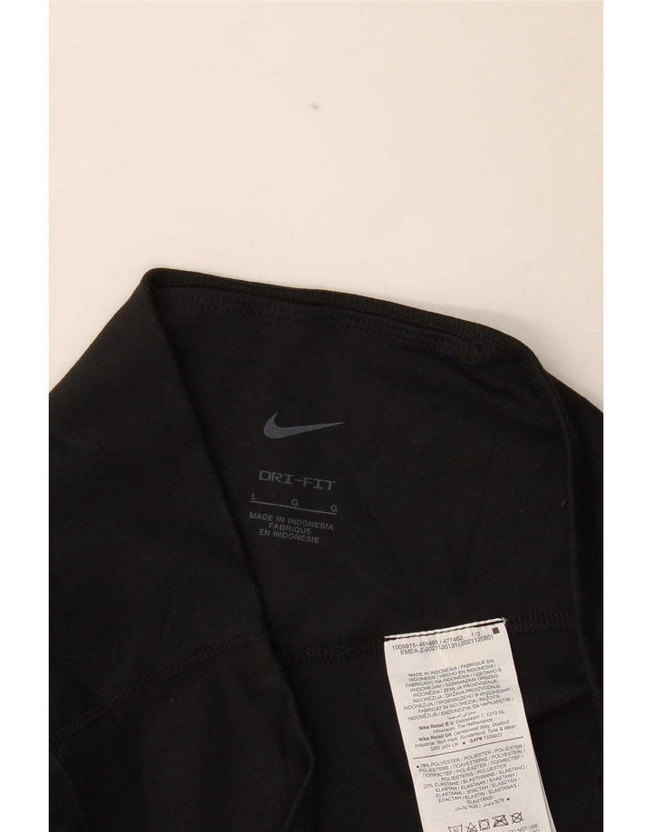Legging Nike Dri Fit pour femme UK 14 Large Noir Polyester