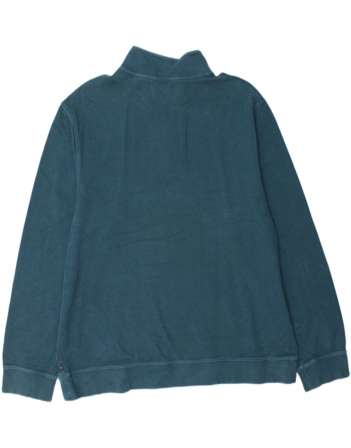 IZOD Sweat-Shirt Col Zippé Homme 2XL Bleu Coton